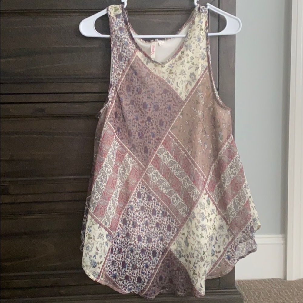 Multi colored summer tank top